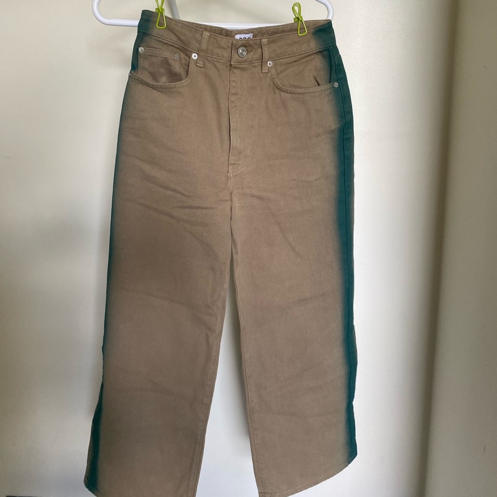 BDG Urban Outfitters brown/green wide leg jean 27